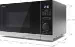 Sharp YCPS234AES Vrijstaande Solo Magnetron – 23L – 900W – Zilver/Zwart - Afbeelding 3