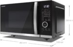 Sharp YCQC254AEB Flatbed Combi-Magnetron – 25L – 900W – Grill & Hetelucht – Zwart - Afbeelding 6
