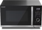 Sharp YCQC254AEB Flatbed Combi-Magnetron – 25L – 900W – Grill & Hetelucht – Zwart - Afbeelding 5