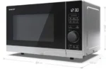 Sharp YCPS254AES Vrijstaande Solo Magnetron – 25L – Zilver/Zwart - Afbeelding 5