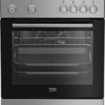 Beko FBM6202XNL AeroPerfect – Vrijstaand Gasfornuis – 60 cm – 4 Gasbranders – Multifunctionele Elektrische Oven – Inox – 66L – Energieklasse A