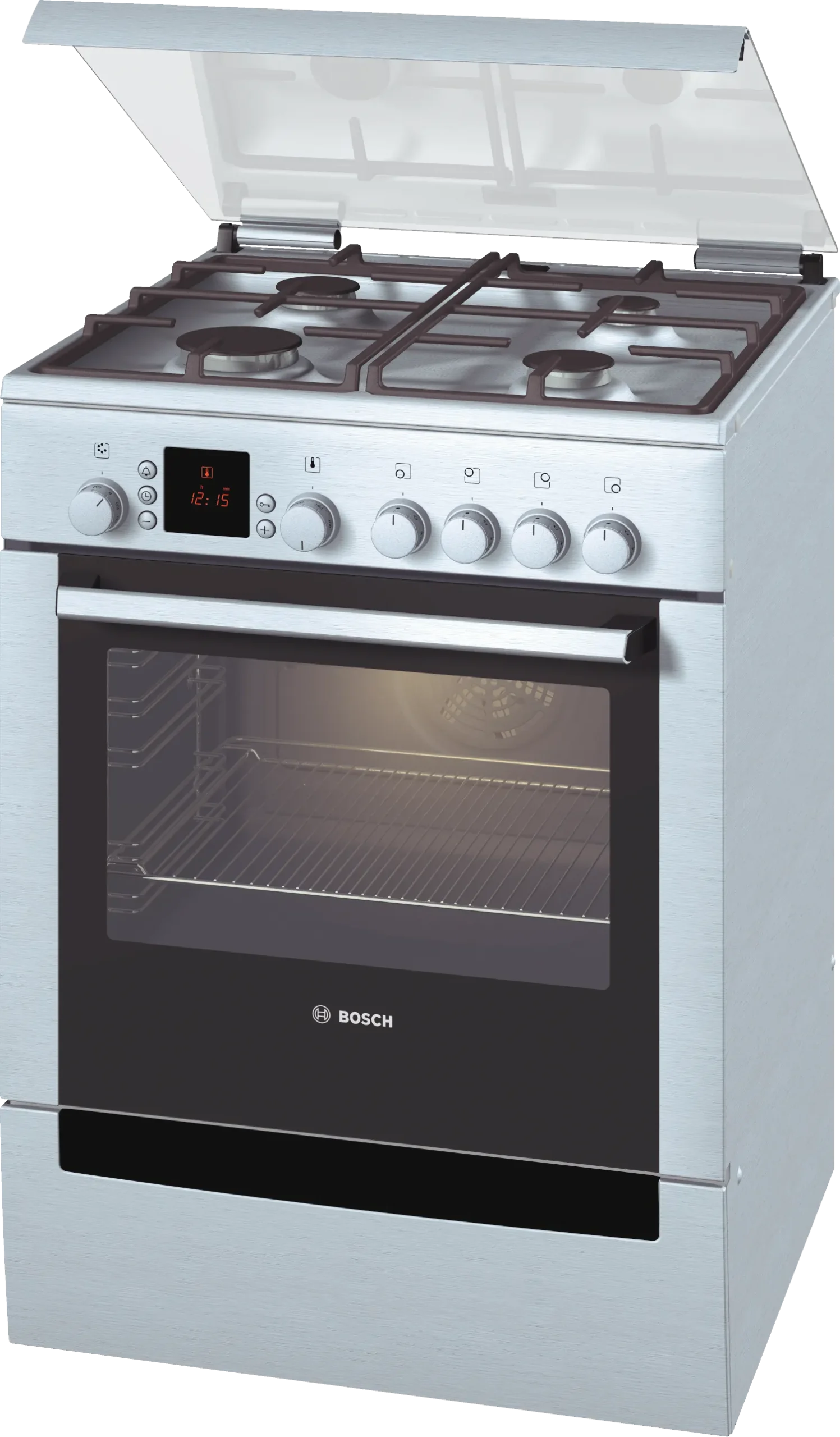 MCSA024925_HSV744055N_def Bosch HSV744055N Gasfornuis - RVS - Afbeelding 1