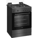 Beko FBM6202ANL AeroPerfect – Vrijstaand Gasfornuis – 60 cm – 4 Gasbranders – Multifunctionele Elektrische Oven – ZWART – 66L – Energieklasse A - Afbeelding 2