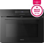 Inventum IMC4535GT - Inbouw combi-oven - Hetelucht - Magnetron - Grill - 50 liter - 45 cm hoog - Tot 250 graden - Zwart - Afbeelding 4