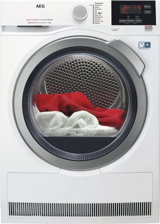 550x767 AEG T8DBPESSEN Warmptepompdroger 8kg - Afbeelding 1