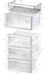 Bosch KGN39VXCT - Serie 4 -  Koel-vriescombinatie zwart 203CM  Energielabel C - Afbeelding 9