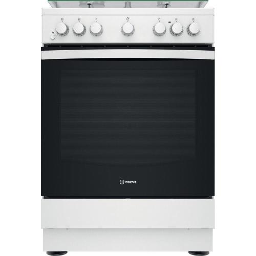 865714_2 Indesit IS67G4PHW/E Vrijstaande kookplaat Elektrisch Gas Wit - Afbeelding 1