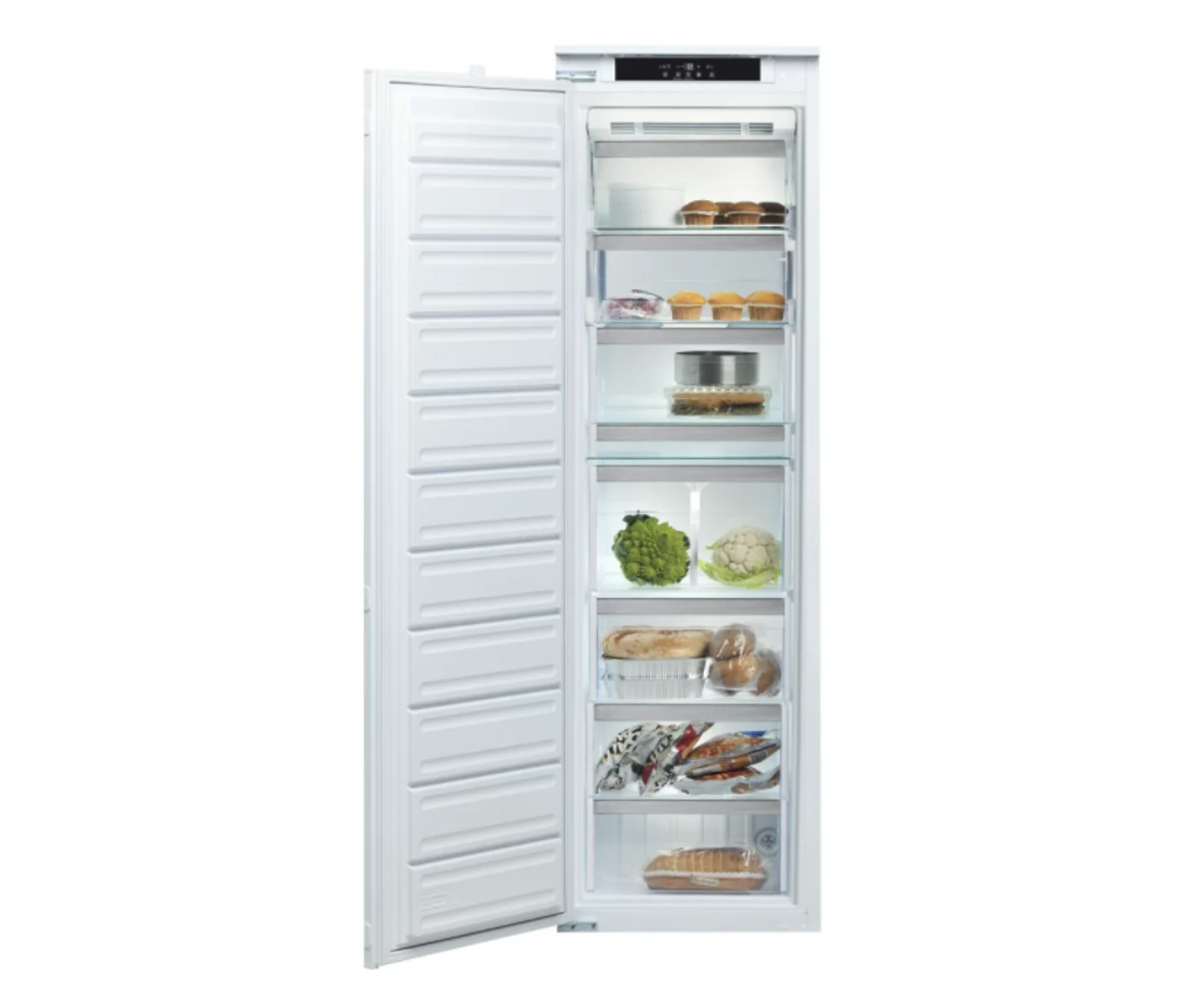 GKIE30002_b3636774765a5e85ec2b5f506067231e Outlet!! Whirlpool AFB 18402 - Inbouw Vriezer – No Frost – Wit 177cm - Afbeelding 1