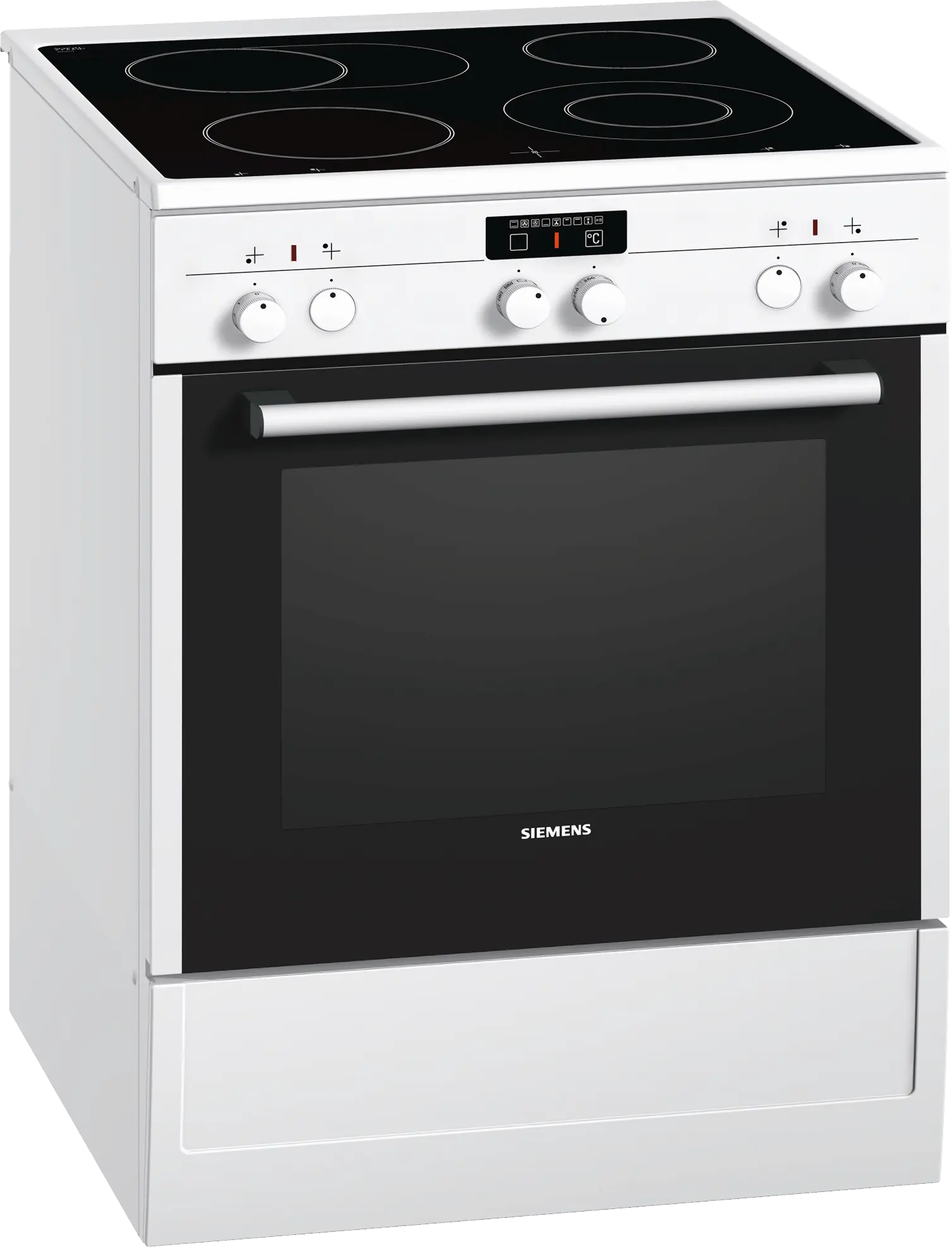 MCSA043965_HC724220_def Siemens HC724220 Vrijstaand Elektrisch Fornuis Wit 60cm - Afbeelding 1