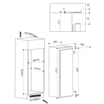 Outlet!! Whirlpool AFB 18432 - Inbouw Vriezer  – No Frost – Wit 177cm - Afbeelding 3