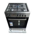 Nieuw met Schade!! Fitelli FG6001RVS Gasfornuis RVS grijs 60CM - Afbeelding 4