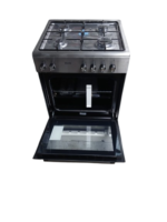 Nieuw met Schade!! Fitelli FG6001RVS Gasfornuis RVS grijs 60CM - Afbeelding 3
