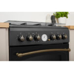 Outlet!! Indesit IS5G8MHA/E gasfornuis, vrijstaand, elektrisch, gas, zwart antraciet 50cm breed - Afbeelding 5