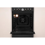Outlet!! Indesit IS5G8MHA/E gasfornuis, vrijstaand, elektrisch, gas, zwart antraciet 50cm breed - Afbeelding 4