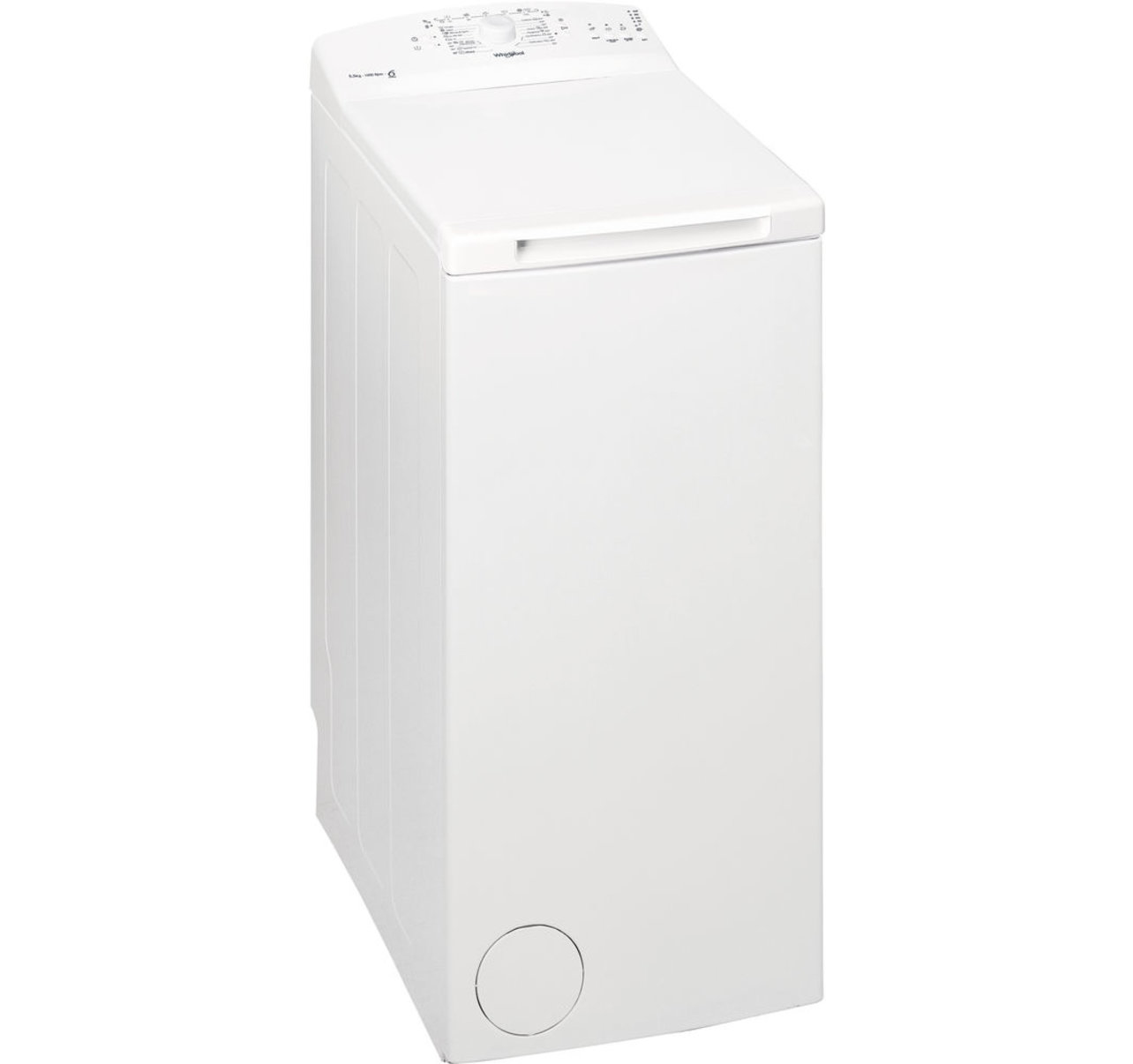 download Outlet!! Whirlpool TDLR 55020L wasmachine Vrijstaand Bovenlader Wit 5,5 kg - Afbeelding 1