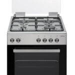 Inventum VFG6012RVS Vrijstaand Gasfornuis Zwart/RVS 60cm