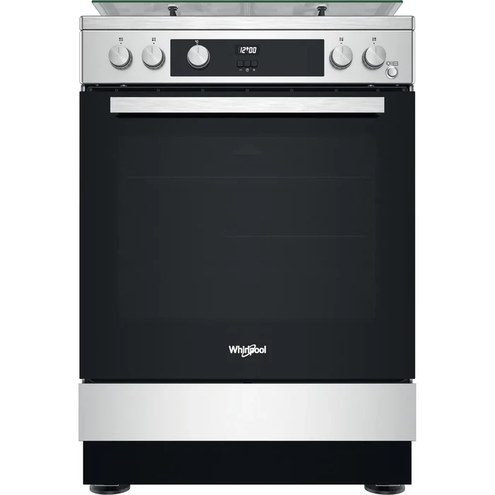 ws67g1cmx-mea-cuisinieres-1_webp_700x Whirlpool WS67G1CMX/MEA Vrijstaande gasfornuis grijs, roestvrij staal A - Afbeelding 1