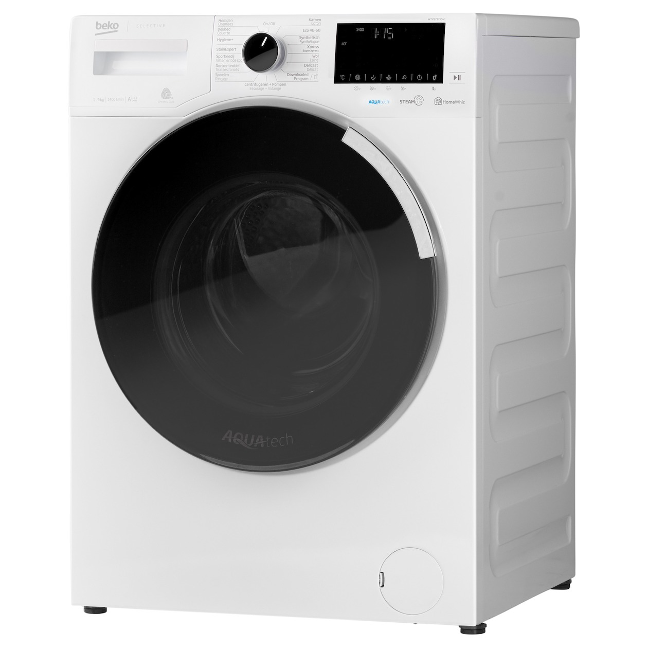 BEKO-WTV9737XSN1 Beko WTV9737XSN1 Wasmachine 9kg 1400rpm - Afbeelding 1