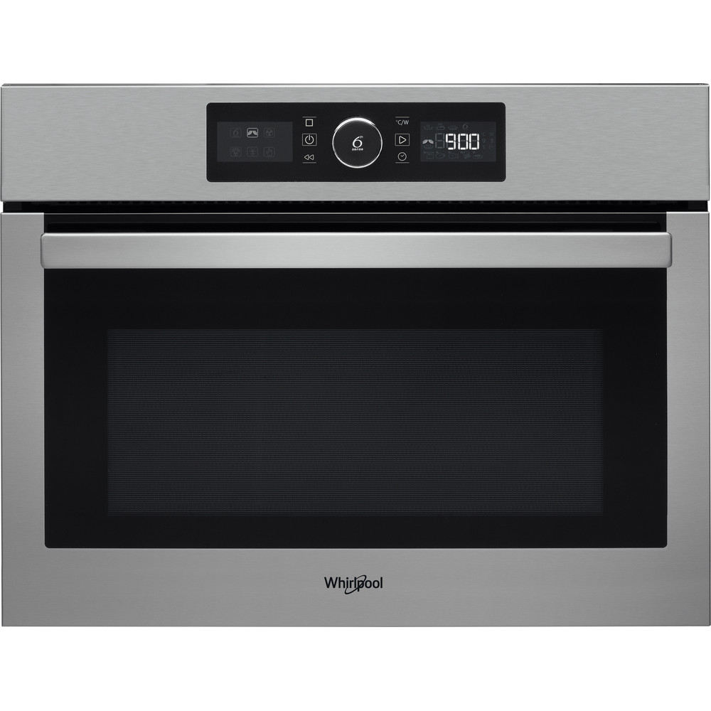Whirlpool-built-in-microwave-oven-in-Stainless-Steel-AMW-9615IX-UK6 Whirlpool AMW 9615/IX UK inbouw combi-magnetron - Afbeelding 1